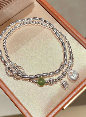 925银多圈时尚纯银福袋手链女款