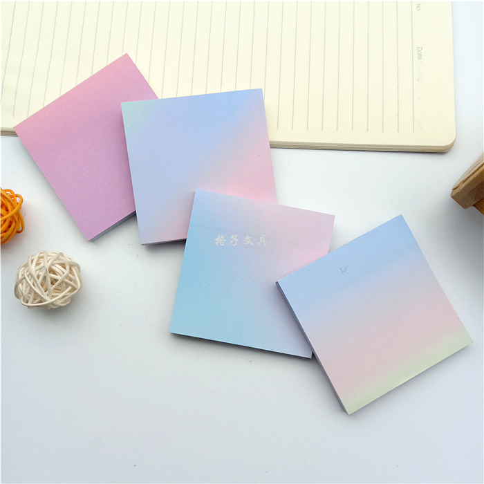 天卓 便利贴幸运星空TQZ94191正方形76*76mm渐变4色N次随意贴80页