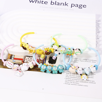 beads卡通串珠可爱KT猫手镯丑鱼手链原创多巴胺少女闺蜜手饰