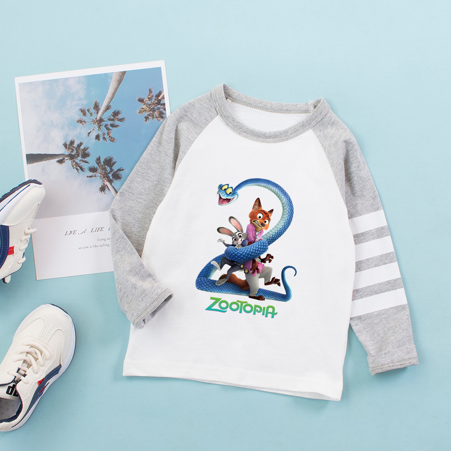 男童长袖T恤春秋季儿童疯狂动物城衣服宝宝尼克狐男孩纯棉打底衫