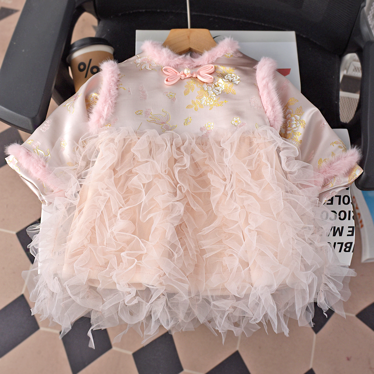 小女孩甜美公主加绒加厚公主裙