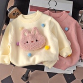 女婴儿打底衫 女童毛衣秋冬装 上衣冬季 洋气儿童宝宝针织衫 2025新款