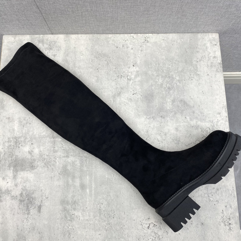 断码处理厚底弹力靴女显瘦长筒靴