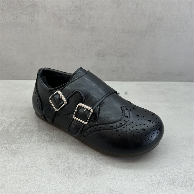 冬季加绒英伦舒适平底女勃肯棉鞋