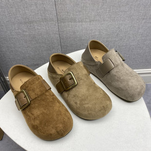 撤柜处理断码女鞋2026春款内增高勃肯鞋复古风一脚蹬圆头懒人鞋女