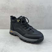 处理2025冬季 新款 真皮男鞋 断码 休闲拉链厚底保暖牛皮高帮羊毛棉鞋