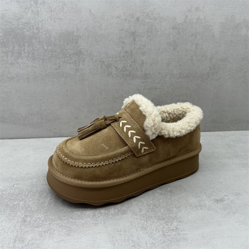 2025冬季新款增高厚底勃肯女棉鞋