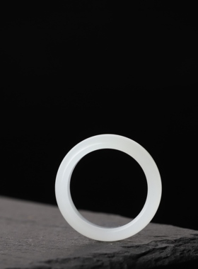 新疆和田玉籽料戒指白玉籽料戒指