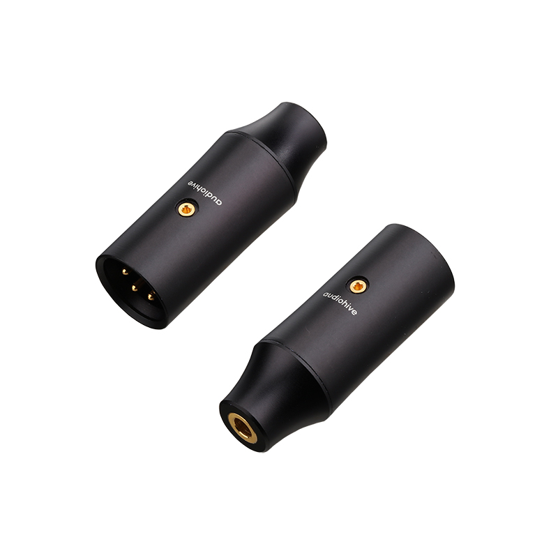 XLR转4.4平衡插座XLR4针公转4.4母HIFI转接头镀金转接头卡农转4.4