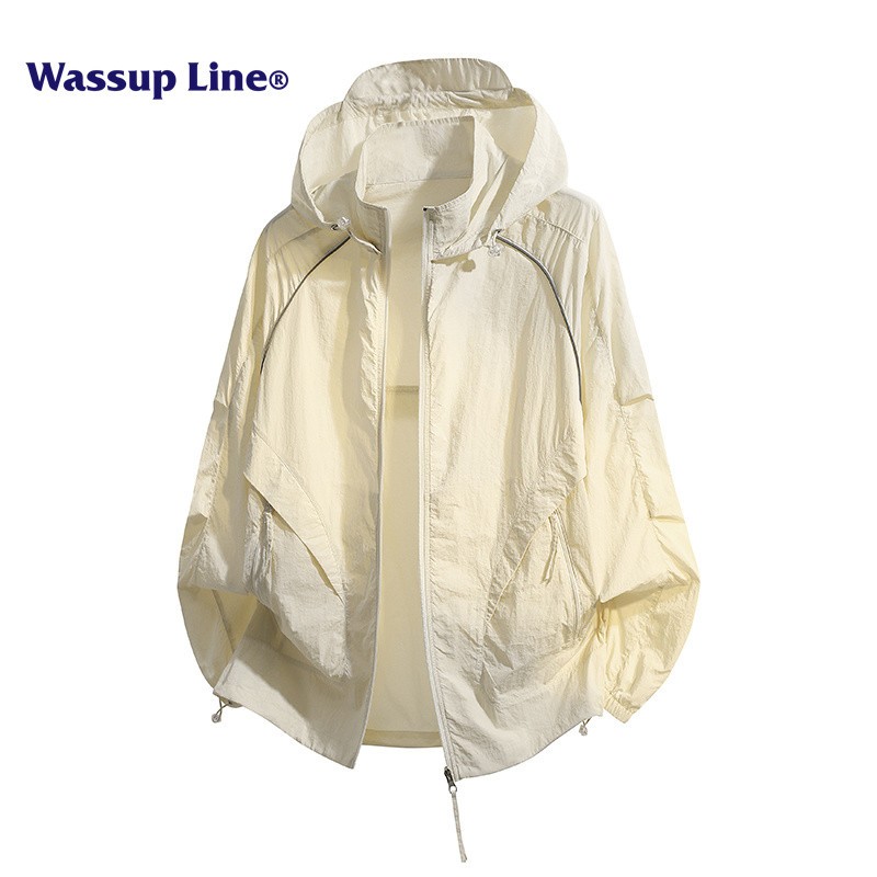 Line潮牌防晒服男款夏季冰丝速干防晒衣男士连帽钓鱼外套