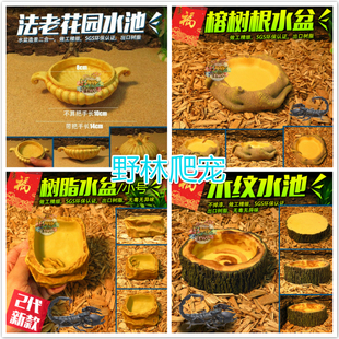 宠物蜥蜴食盆陆龟爬宠恒温箱食盘角蛙守宫蜜袋鼯寄居蟹饲养箱水盆