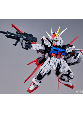 俺猪二师弟Q萌机甲 复仇鸟 MGSD 嫣红强袭精涂版 白强袭 拼装模型