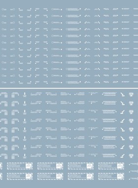 特价【EVO】NC05 高达模型军事 通用警告 标示标识 HIQ 超清 水贴