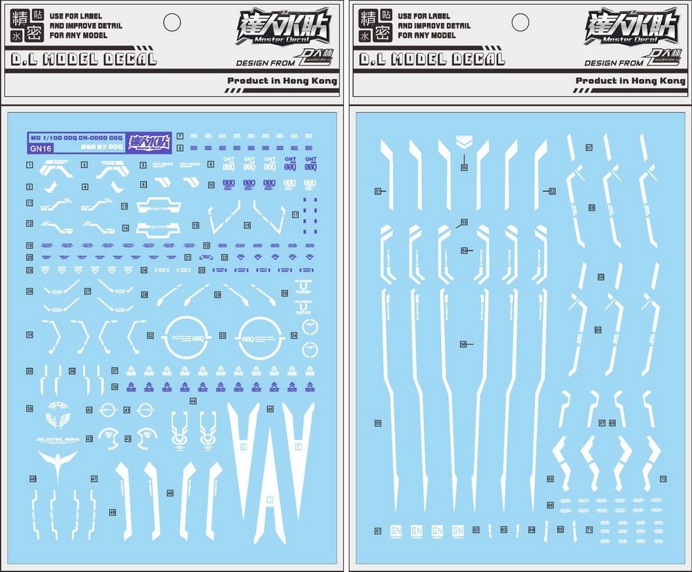 大林 达人水贴 GN16 8822 用 MB样式 00Q水贴