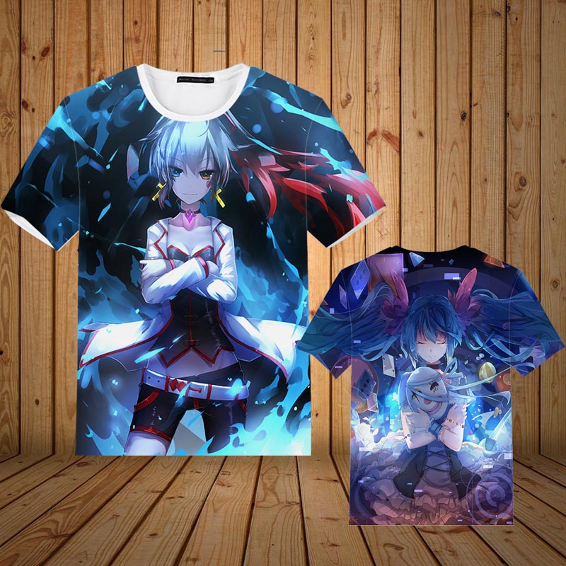 初音未来全彩短袖T恤男女通用