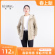 科尚小个子风衣外套女2025春季 休闲风连帽上衣抽绳收腰显瘦 新款