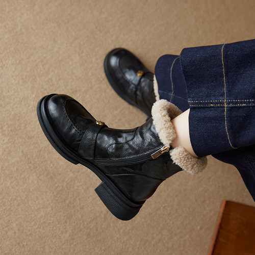 加绒保暖加厚羊毛雪地靴