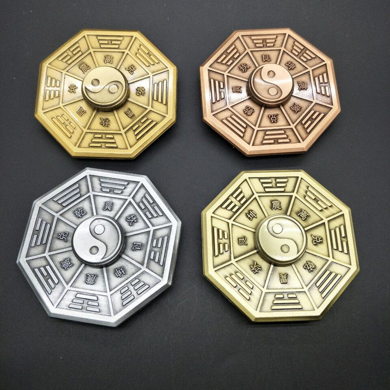 太极八卦指尖陀螺减压玩具鬼吹灯盗墓笔记指尖螺旋儿童指间陀螺