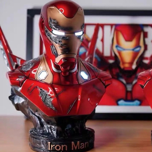 钢铁侠半身像模型MK50雕像复联漫威影视周边树脂手办胸像大摆件