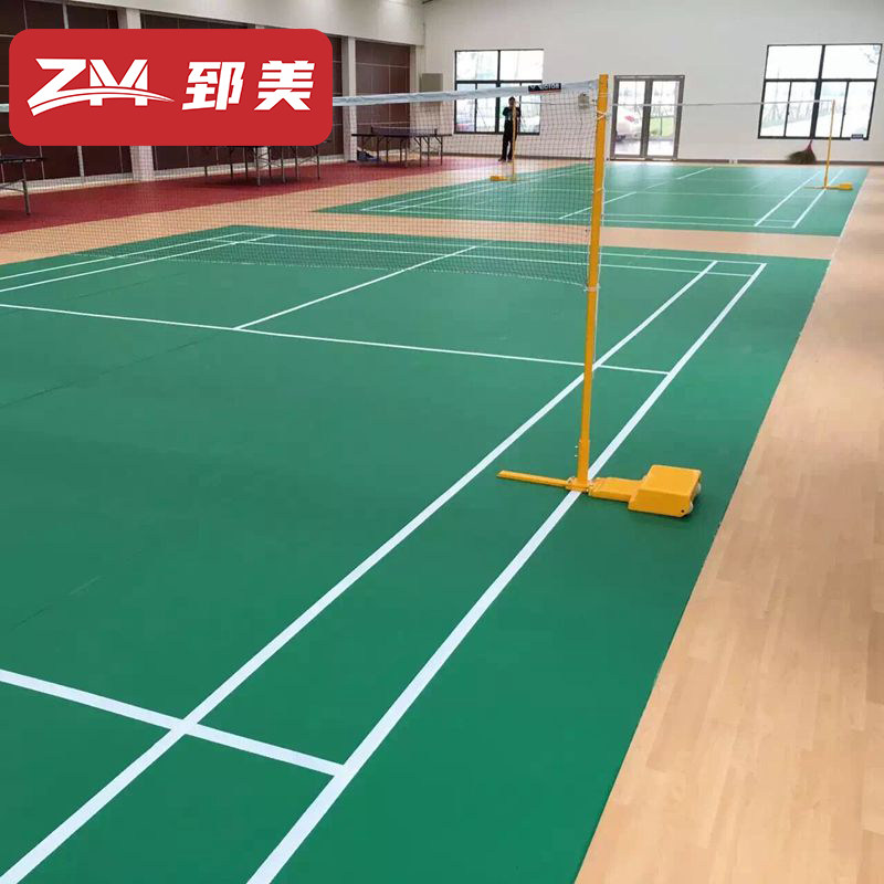 pvc室外跑道pvc运动胶垫篮球场