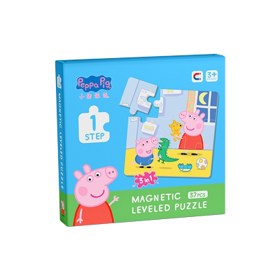 小猪佩奇磁力拼图3到6岁儿童磁吸1岁半宝宝早教益智2男孩女孩玩具