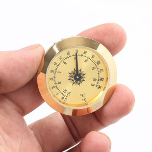 汽车载用车内外气温度计气温表指针小型温湿度计机械式自动感应