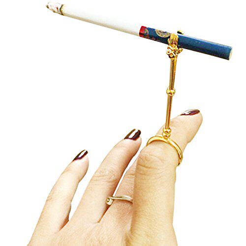 小手戒指烟托女士指环礼物