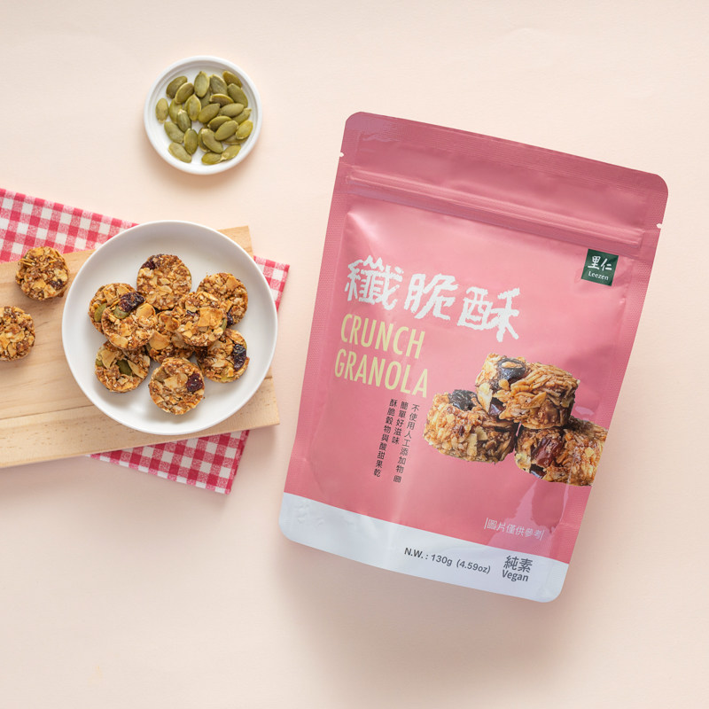 台湾进口里仁纤脆酥坚果燕麦蔓越莓干水果混合健康代餐早餐零食