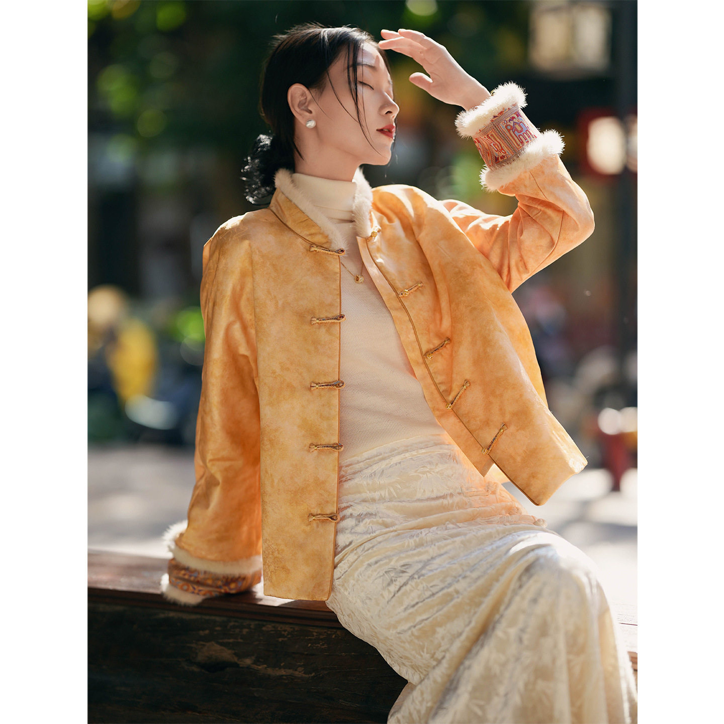 妖猪新中式国风桑蚕丝国风盘扣加厚棉服女2025年轻战袍小立领外套,女装/女士精品,风衣,淘宝优惠券,粉丝福利购,淘宝优惠卷