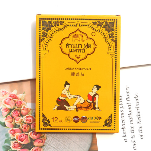 泰国兰纳膝盖贴艾草艾叶热敷贴