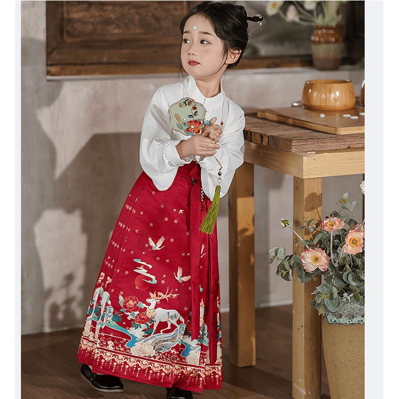 儿童马面裙春夏款女童套装中国风汉服