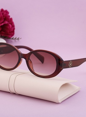 欧美椭圆框时尚太阳镜女感户外防晒墨镜女跨境眼镜shades