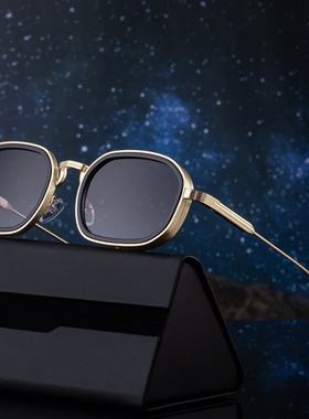 2025新款欧美时尚方框太阳镜男士复古感墨镜男跨境shades