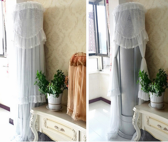 包邮 圆形圆柱立式空调防尘罩柜机空调罩飞舞