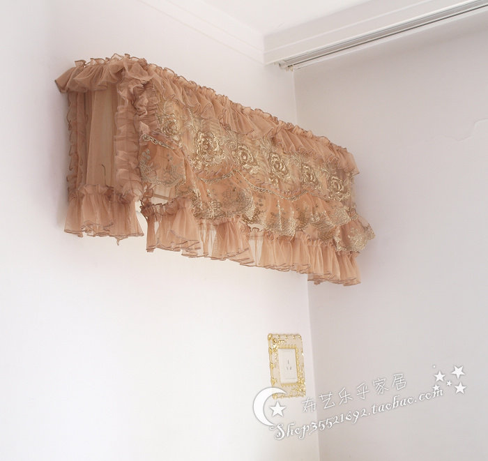 博文品牌 防晒防尘挂机空调罩空调蒙空调套防尘套蒙金玫瑰 金蝶儿