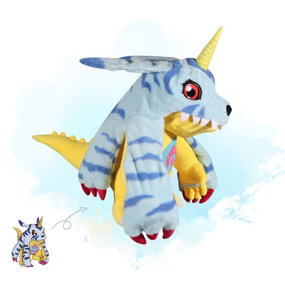 定金数码宝贝加布兽精致毛绒玩偶