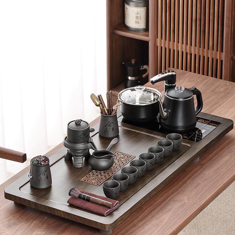 茶盘家用茶具套装烧水壶全自动一体大号茶台整套客厅茶托盘高档