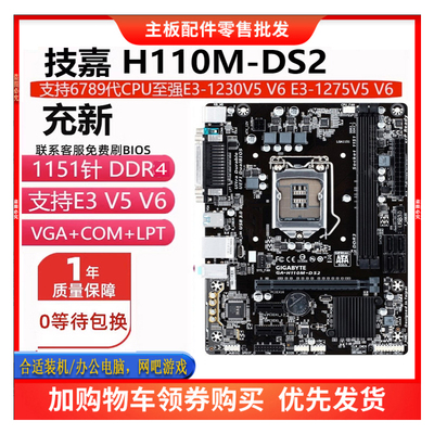 技嘉H110DS2SI6代7代