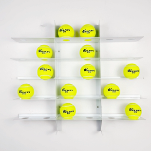 网球展示架金属创意可移动造型陈列架置物架挂墙家居&网球馆装饰