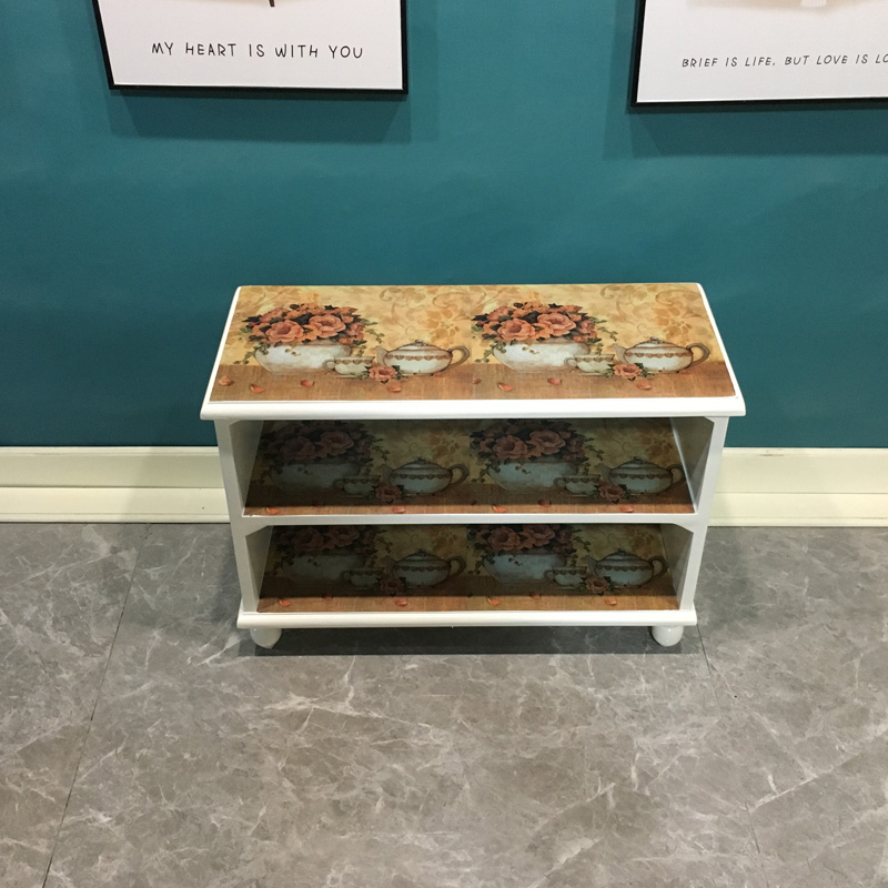 简约现代三层鞋架门口家用经济型换鞋凳简易木质鞋架子收纳省空间