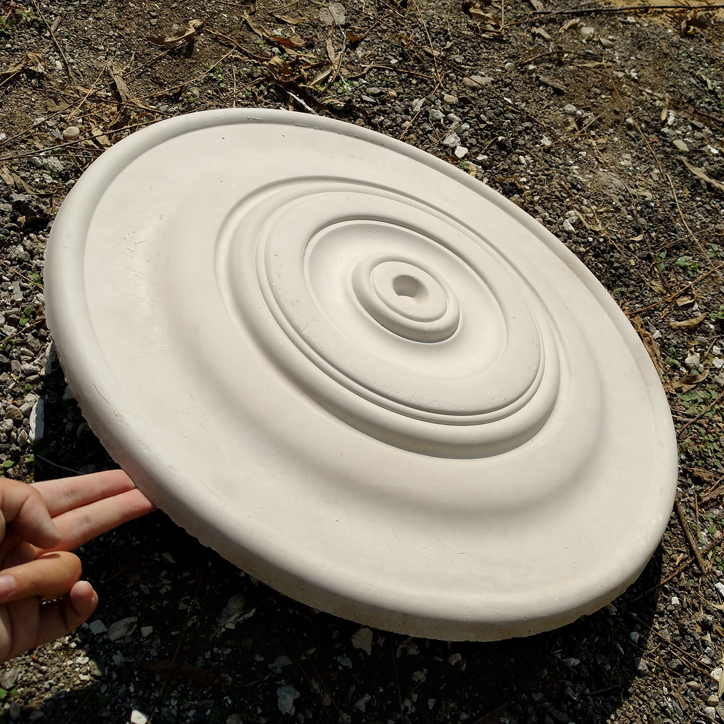 直径49cm光面简约石膏灯盘