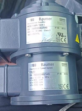Baumer Hubner HOG 10 DN 1024 I 电子转速开关ESL93 增量编码器