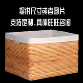 藤编收纳箱收纳筐收纳桶果篮果盘越南手工藤编加工定做定制定金