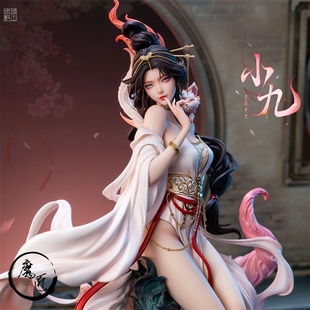 否极工作室×糖王周毅 灵尾之契约 小九 1/6轻雕像 手办 魔匠模型