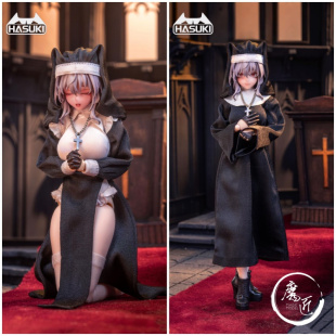CS017&18 神猫跳动 修女服 魔匠模型 12布衣人偶手办服装 配件包