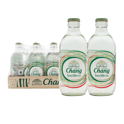 泰国进口苏打水原味气泡325ml*24