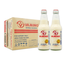 泰国进口哇米诺豆奶VAMINO原味豆奶300ml*24瓶玻璃瓶装整箱包邮