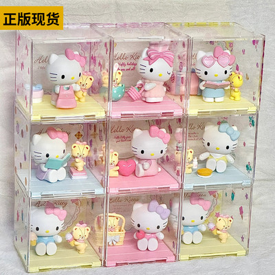 正版HelloKitty甜心玩伴系列盲盒凯蒂猫微盒手办公仔摆件生日礼物