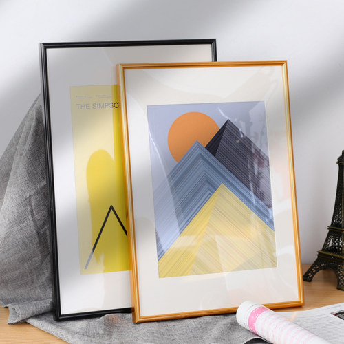 画框铝合金窄边挂墙任意尺寸定制