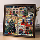 圣诞冬灯拼图相框galison拼图框裱框画框冬日50.8x50.8东灯雪夜风